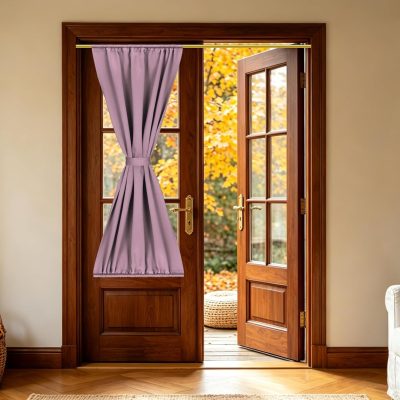 Rose Blackout French Door Curtain