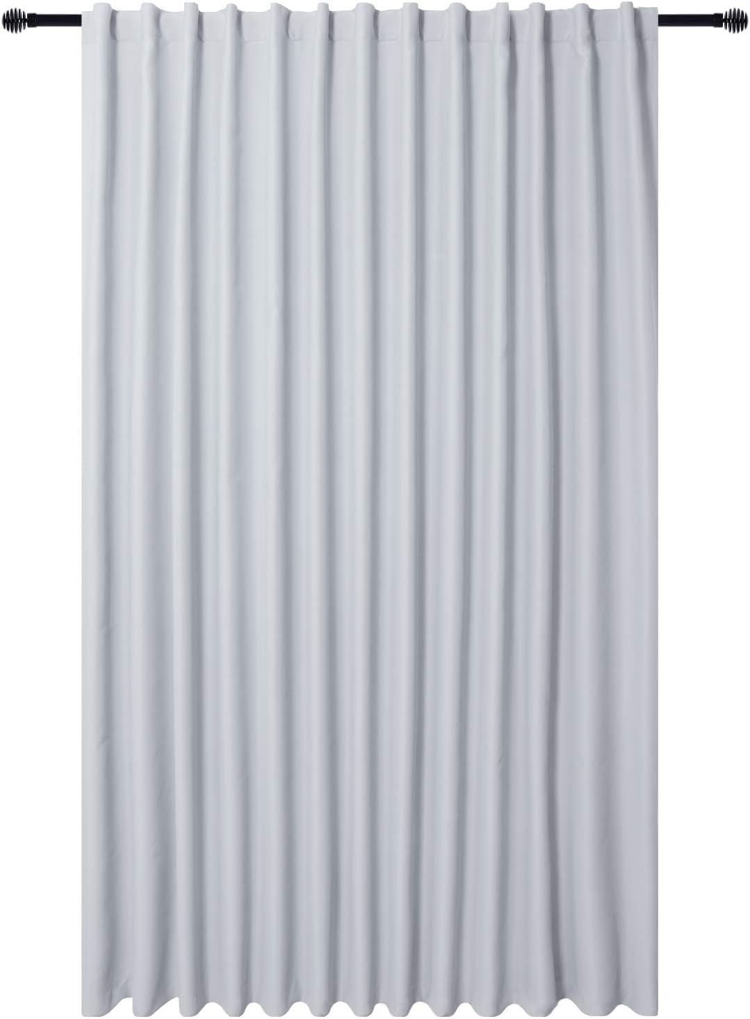 Greyish White Blackout Door Curtain Panel - Image 4