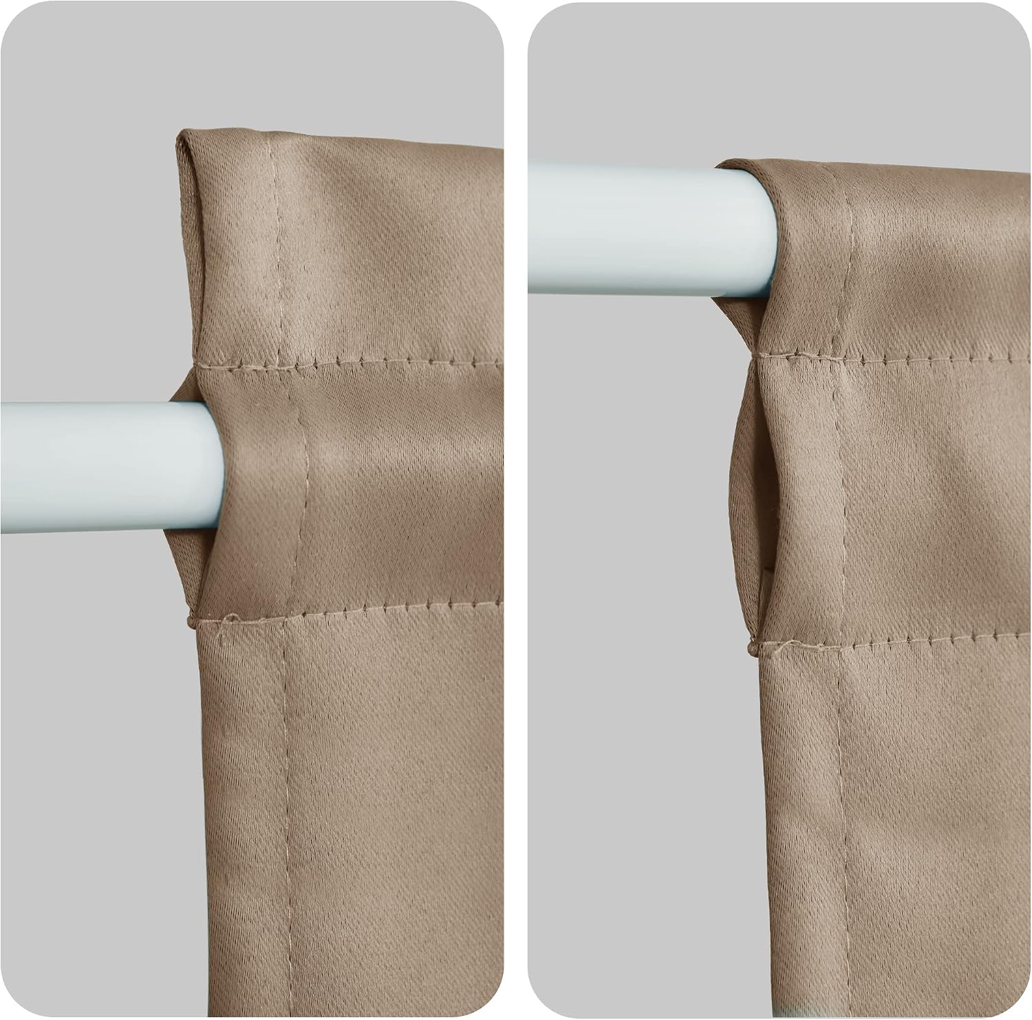 Thermal Blackout Door Curtain, Khaki - Image 4