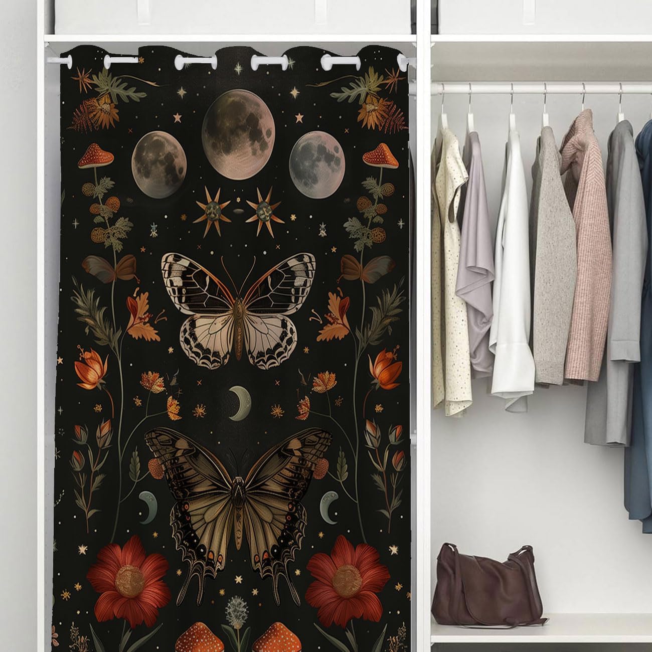 Boho Moth Butterfly Door Curtain - Image 3