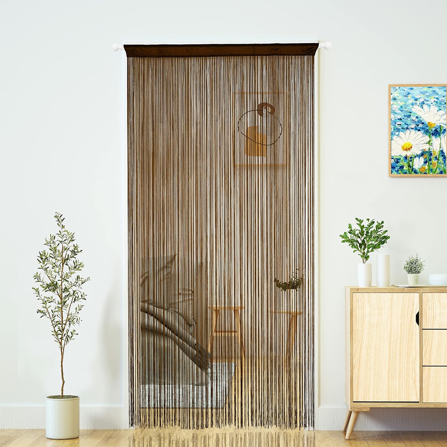 Boho String Fringe Door Curtain